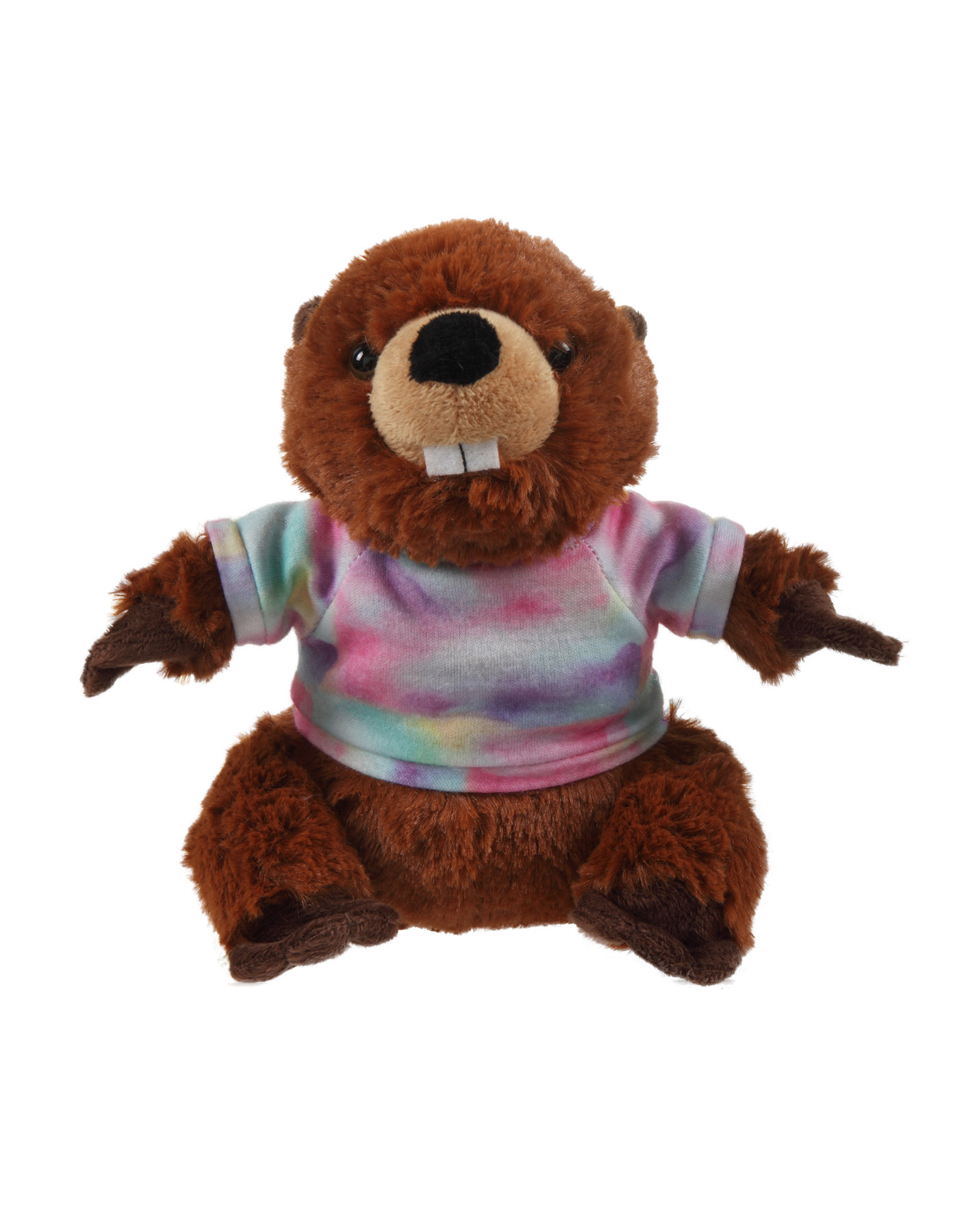 Soft Plush Sitting Beaver wearing a T-Shirt 18