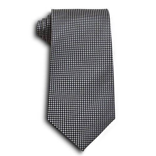 Gray Carlton Silk Tie 2