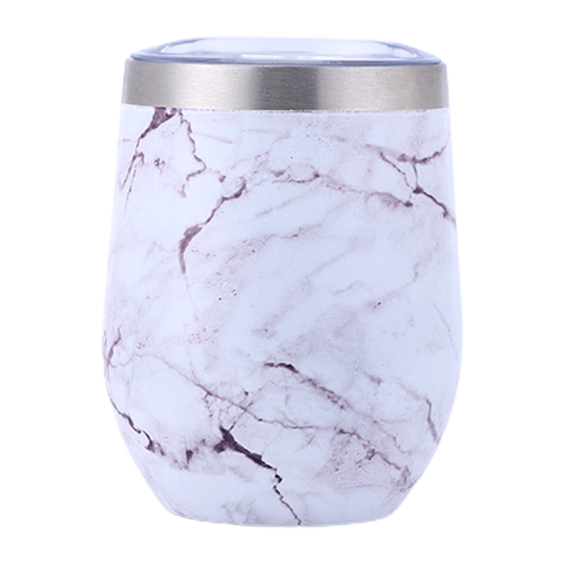 12Oz Stainless Steel Insulated Stemless Tumbler W/ Lid 4