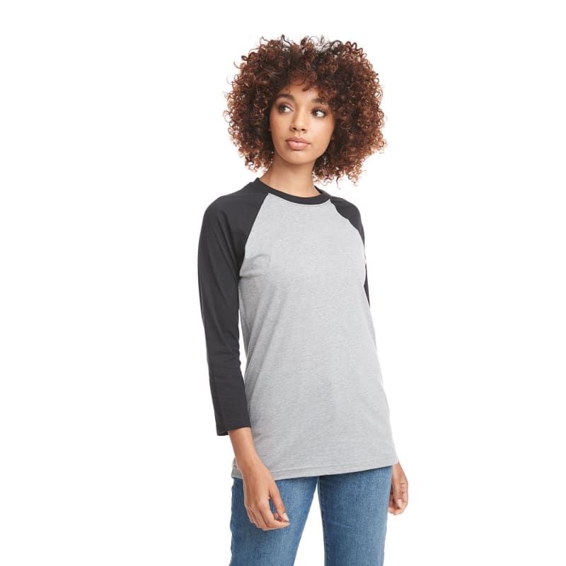 Next Level Apparel Unisex CVC 3/4 Sleeve Raglan Baseball T-Shirt 1
