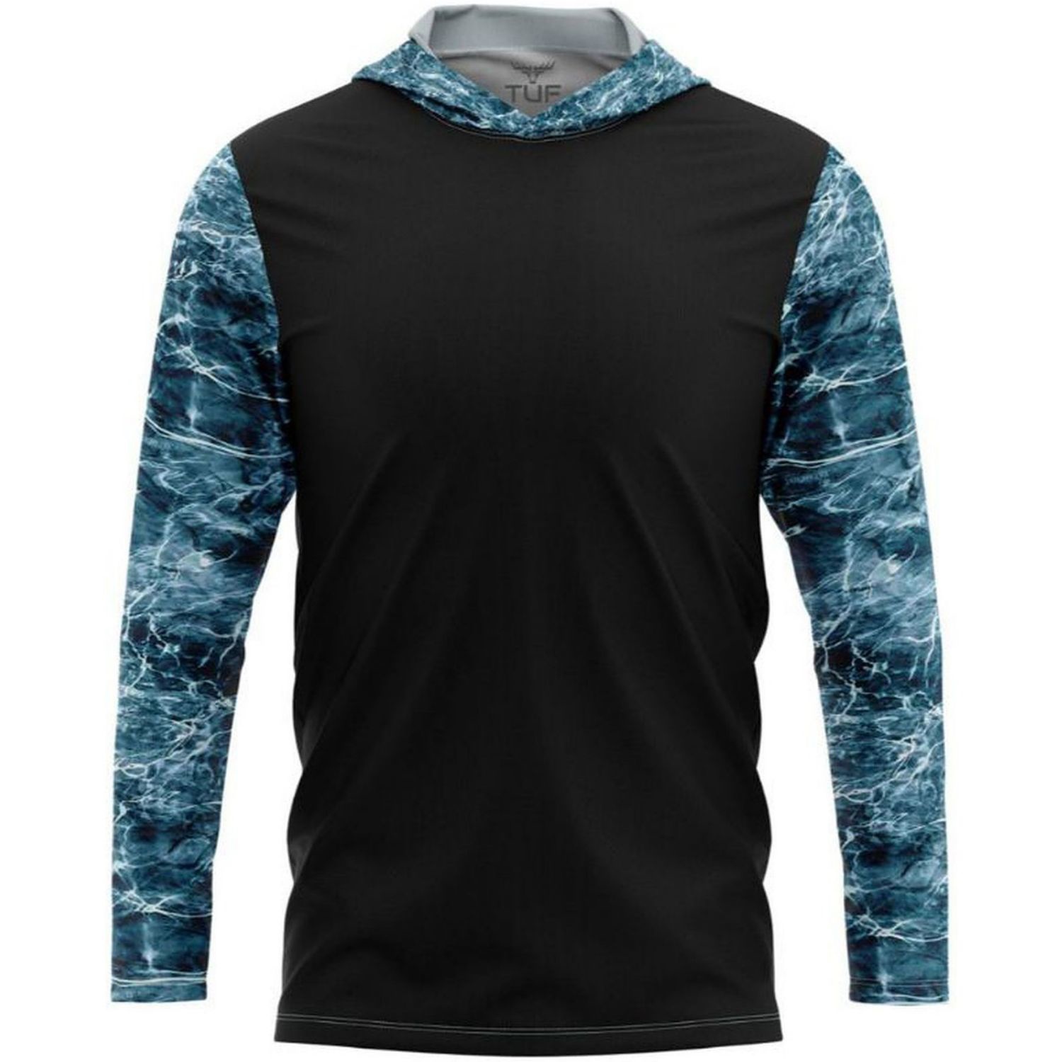 Mossy Oak® Men's 4.4 oz. Polyester Interlock Hooded T-Shirt, UPF 50+