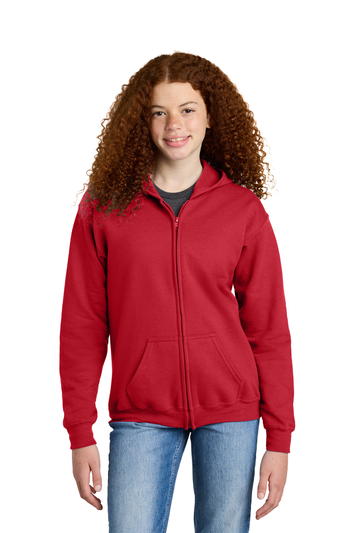 Gildan Youth Heavy Blend Full-Zip Hooded Sweatshirt. 18600B 13