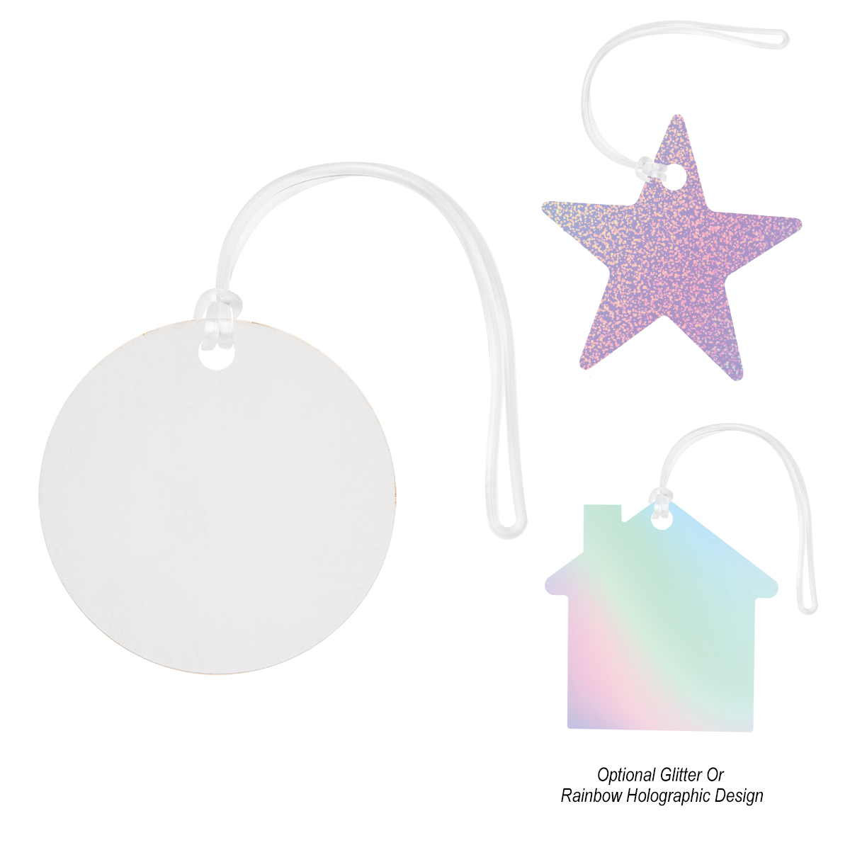 Acrylic Bag Tag - Custom Shape 4" 4