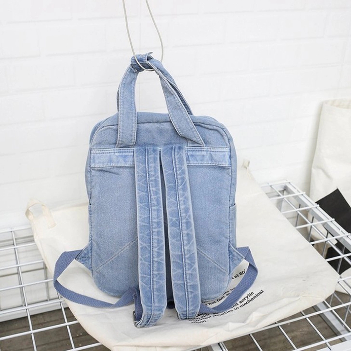 Denim Canvas Backpack 3