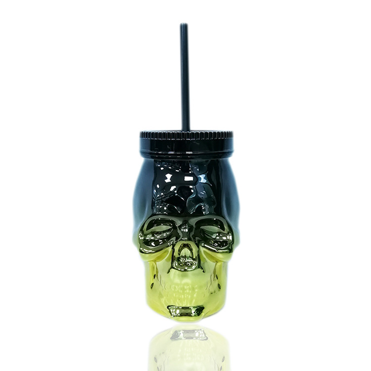 Disco Skull Shaped Shining Sipper Cup Pool Party 3