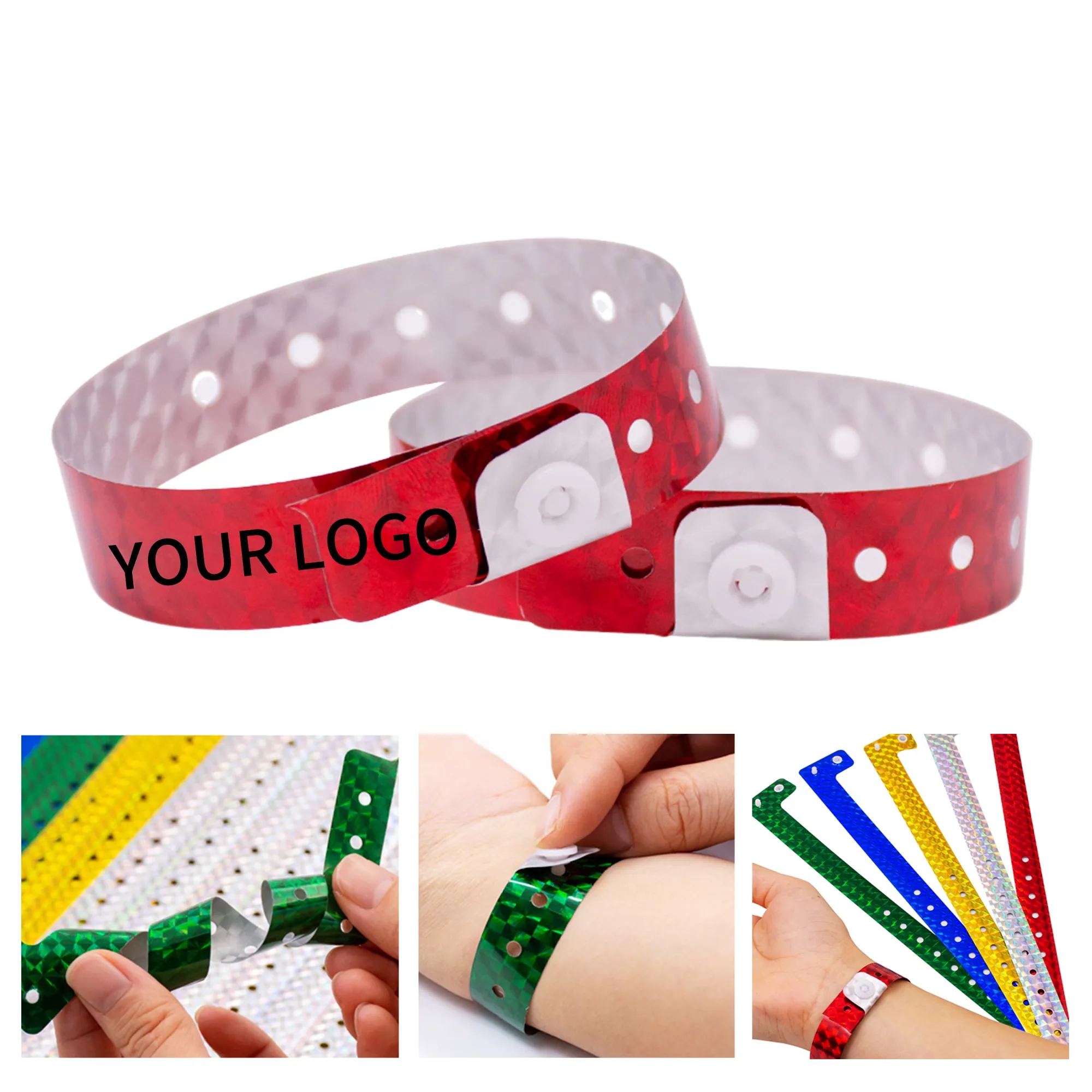 10 Inch Holographic Wristband for Staff or VIP Access 1