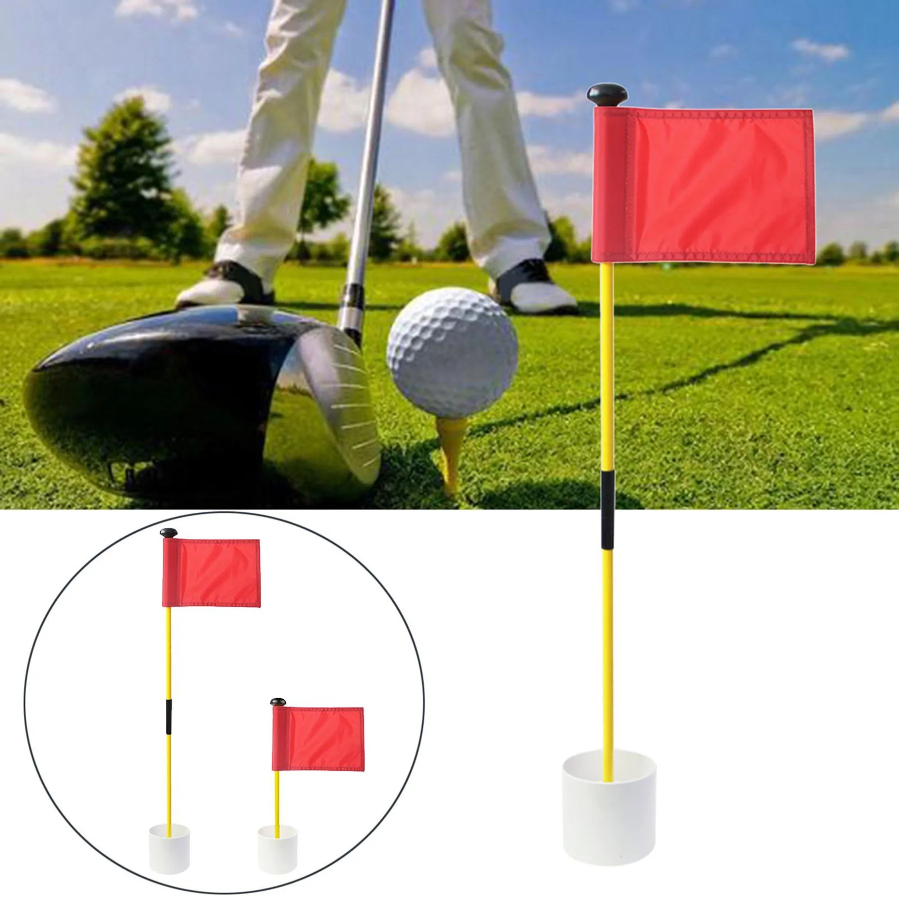 Practice Golf Hole Pole With Cup 2