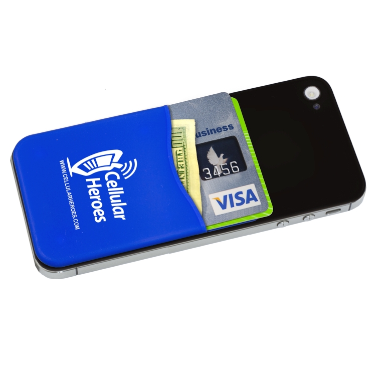 "Banker" Soft Silicone Cell Phone Wallet 15