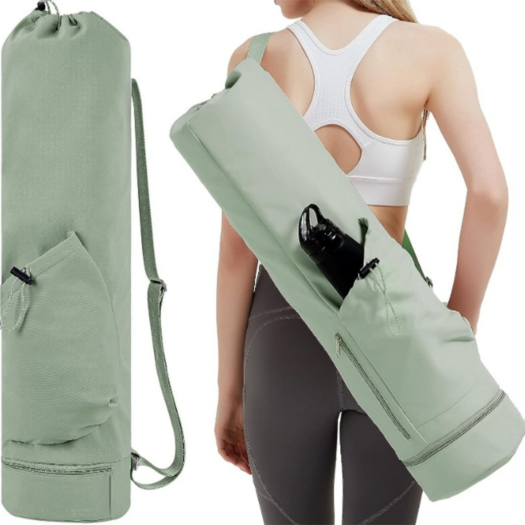 Canvas Tote Bag with YOGA Mat, custom tote bag with logo imprint 3