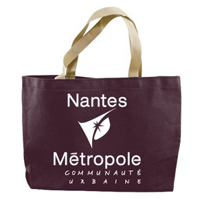 Colored Canvas Tote w/Gusset (14"x11"x3"), custom tote bag with logo imprint 2