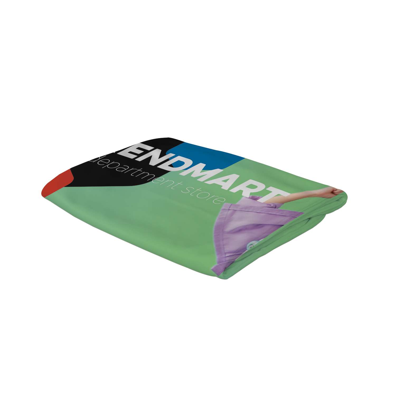 6' Curved Splash Tabletop Display Wrap Graphic Panel (Polyester Knit)