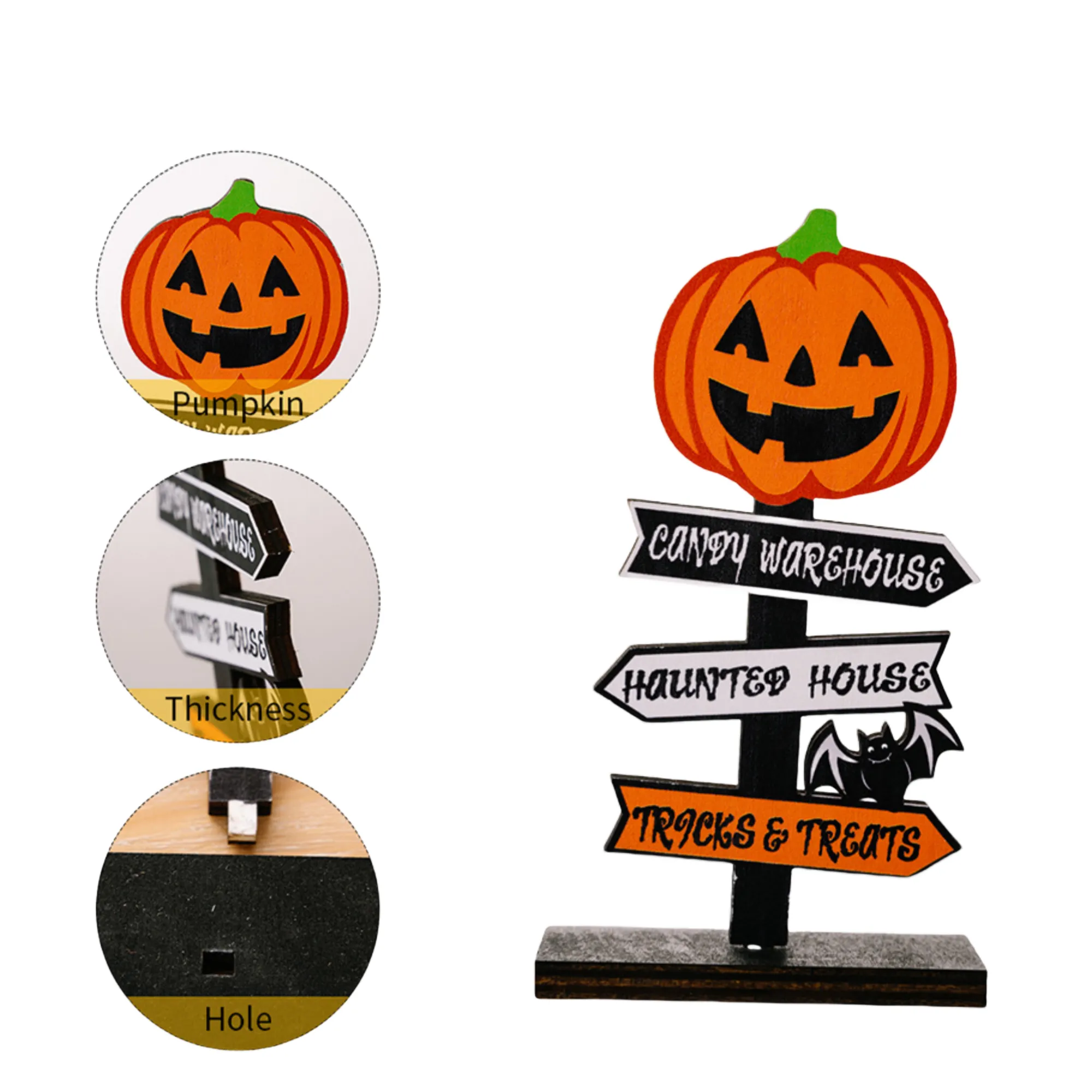 Halloween Wooden Ornaments 3