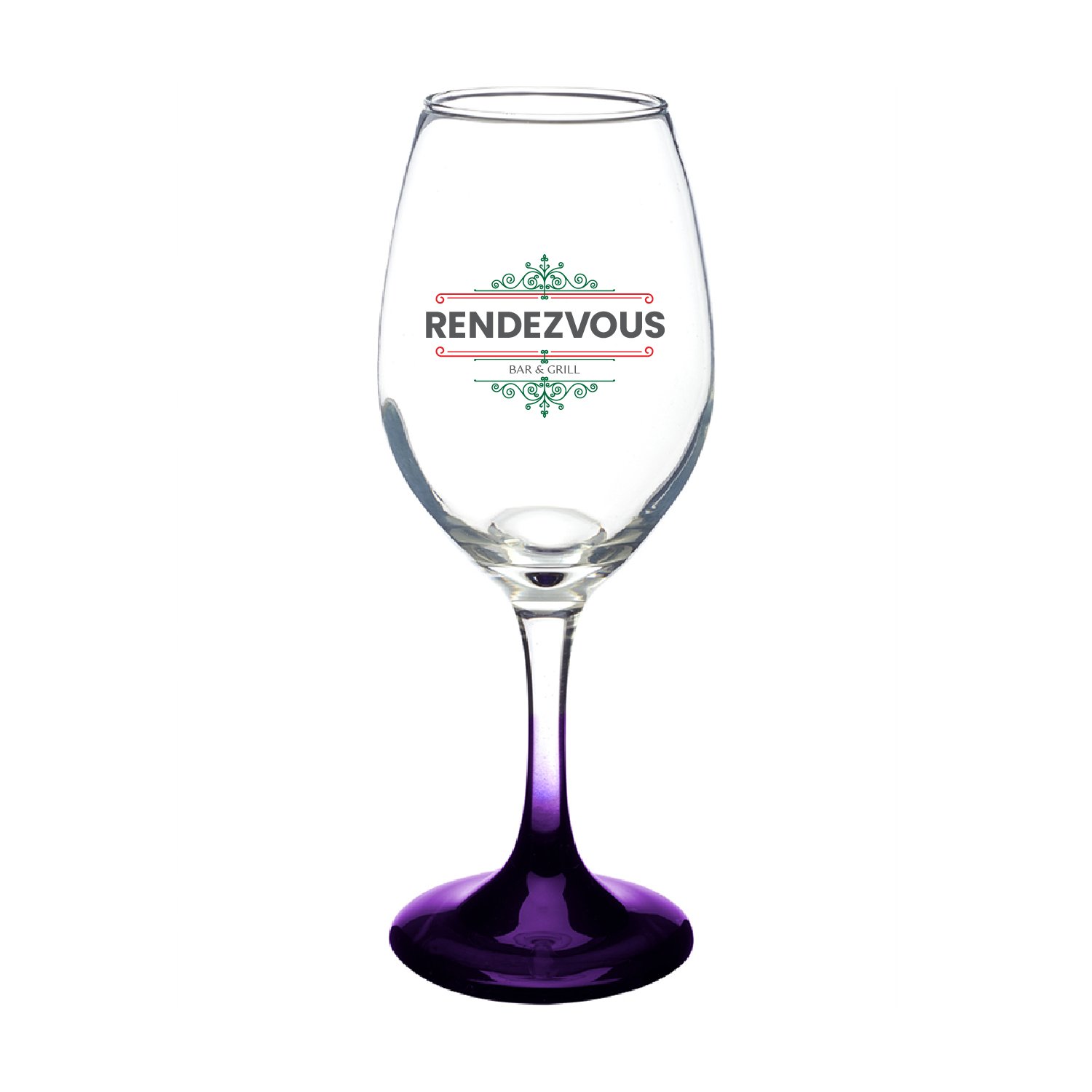 10 oz. Classic Wine Glass (Full Color Imprint) 4