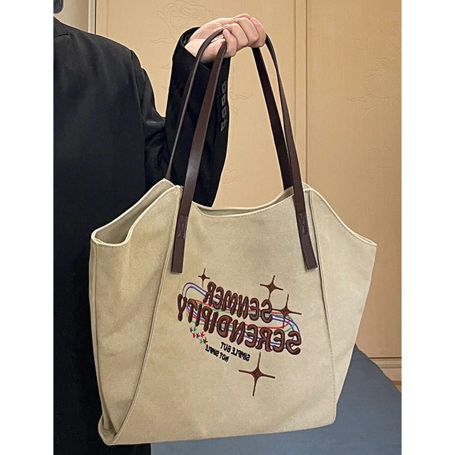 Casual All-In-One Canvas Tote Bag, custom tote bag with logo imprint 4