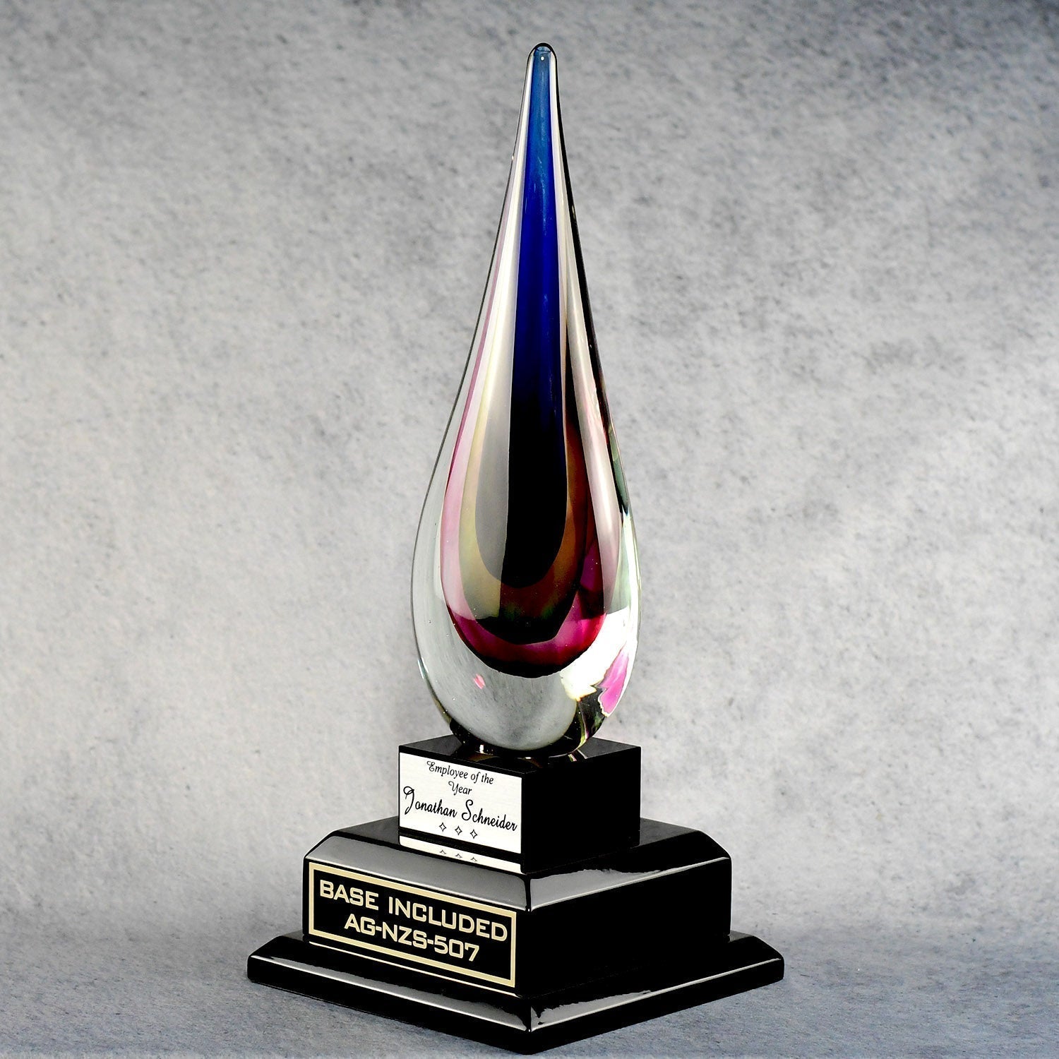Rainbow Flame Teardrop 3