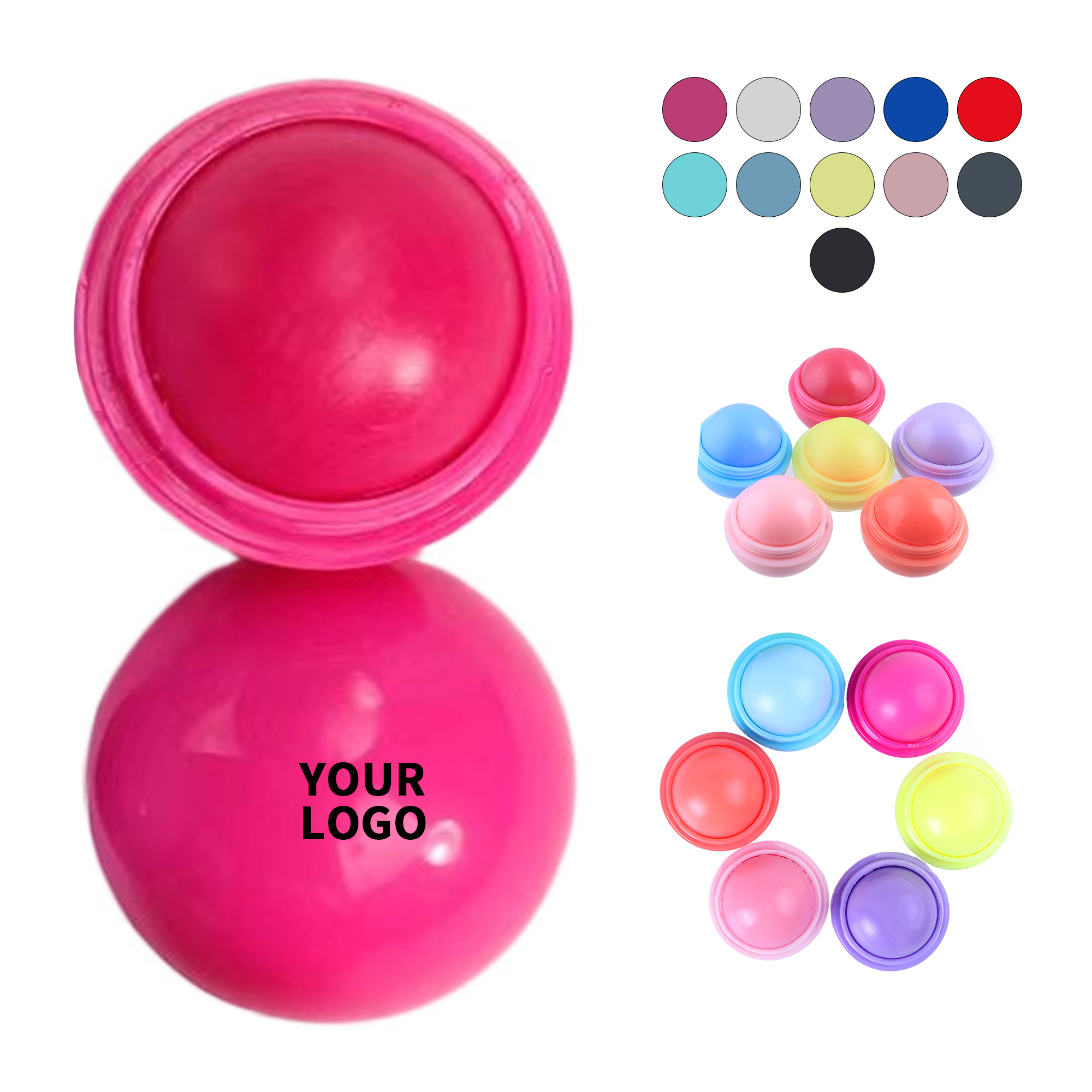 Spherical Shape Lip Balm With Antioxidant Formula 10