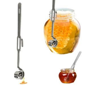 Stainless Steel Curve Shaped Spoon And Honey Dipper Stick Stirrer 5