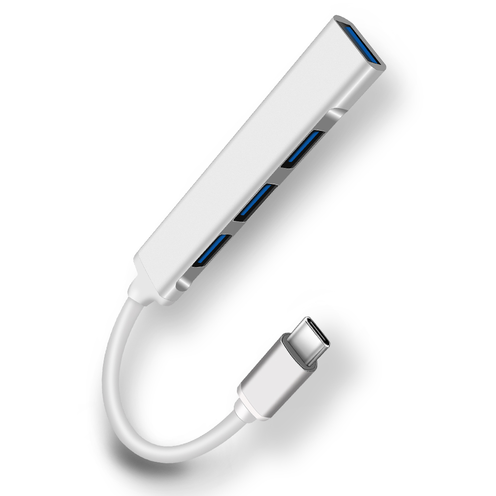 Ultra-Slim Type-C USB 3.0 Hub with 4 Ports – Compatible with MacBook 4