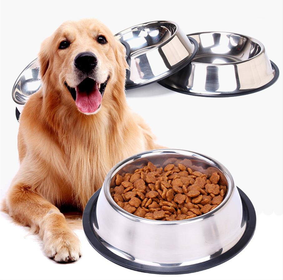 Stainless Steel Pet Feeder Anti Knock Dog Basin 3