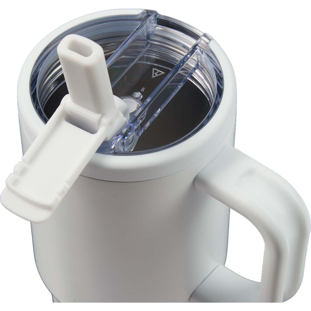 Alpine 30oz Vac Insul Mug w/protective straw cover 38