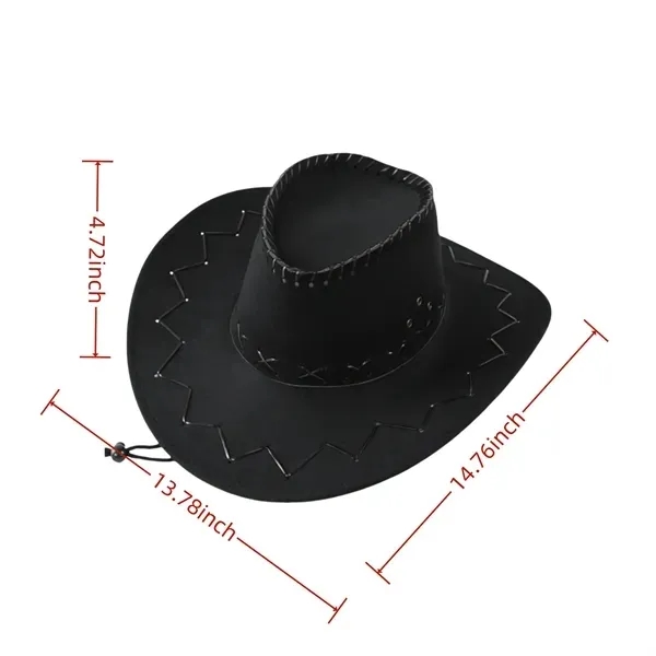 Western Style Cowboy Hat with Unisex Wide Brim Protection 7