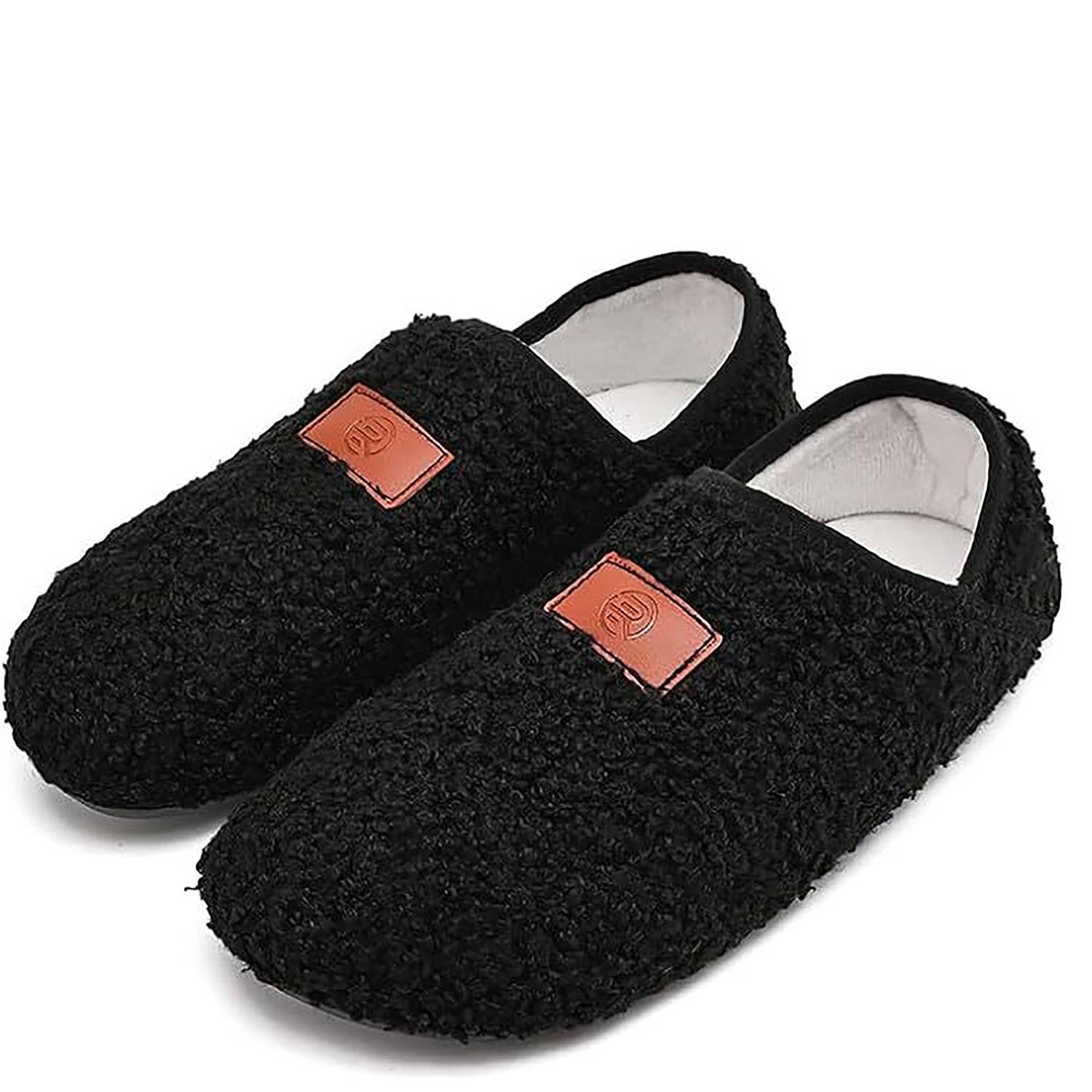 Warm Anti Slip Cotton Slippers w/ Covered Heels 2