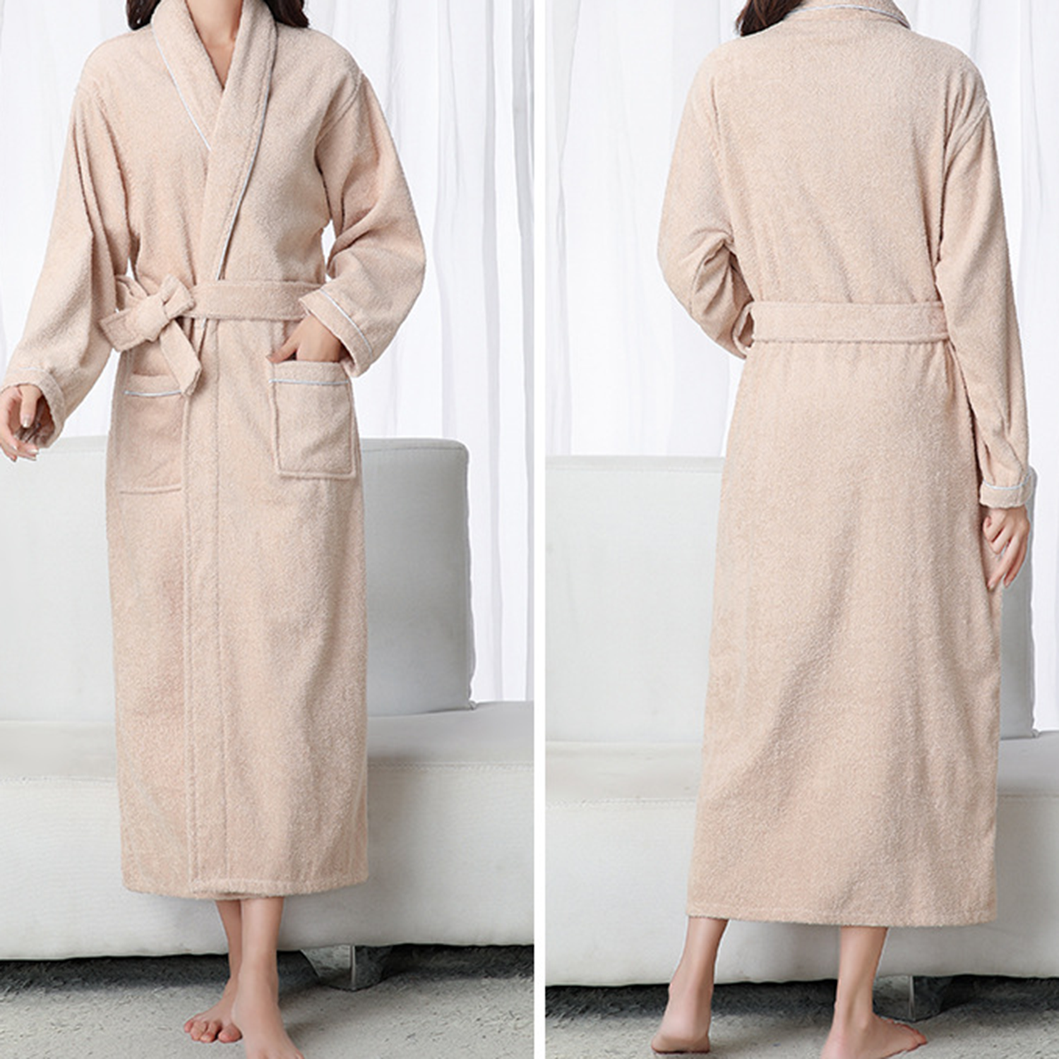 Turkish Signature Shawl Collar Robe 5