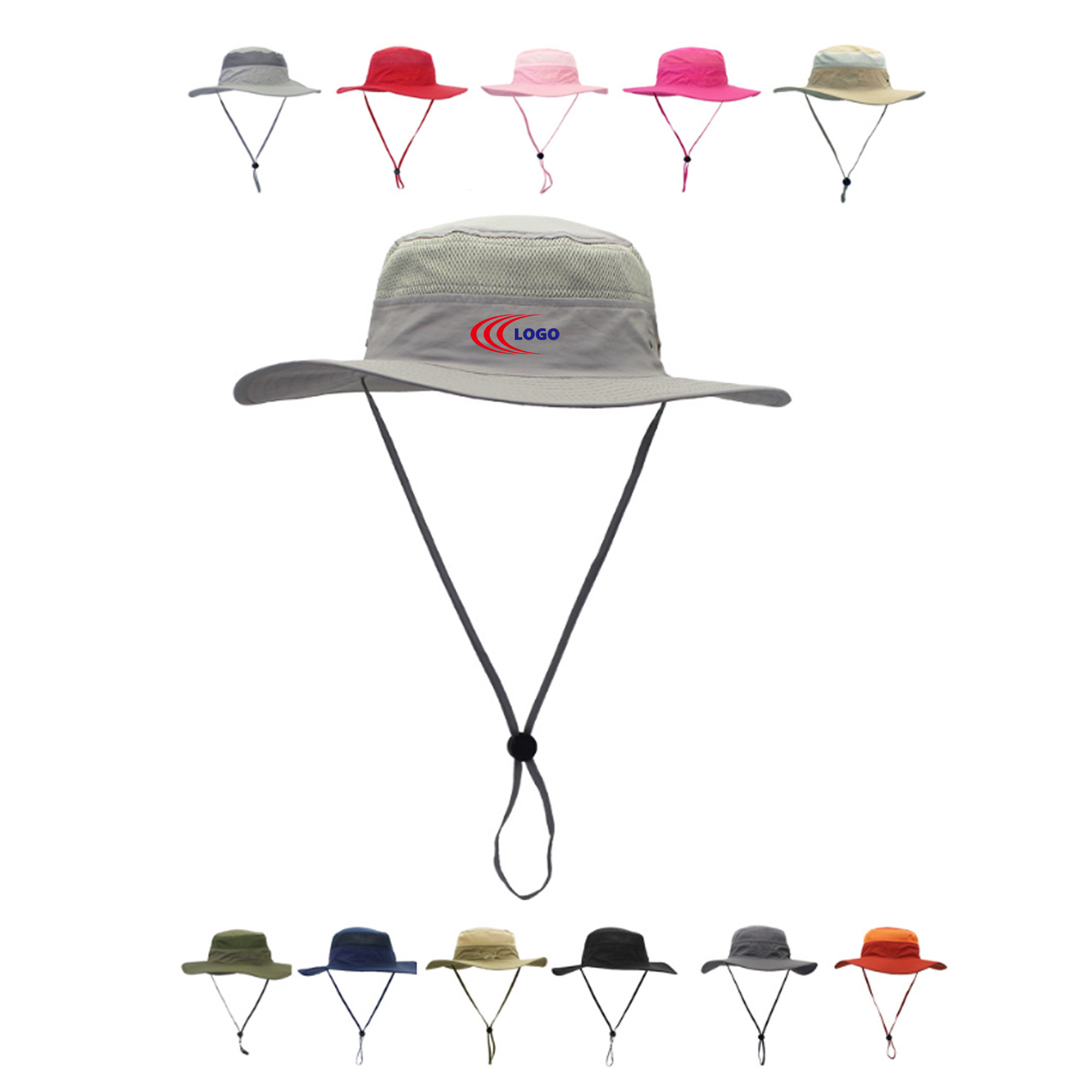 Wide Brim UV Protection Sun Bucket Hat MOQ10pcs 1