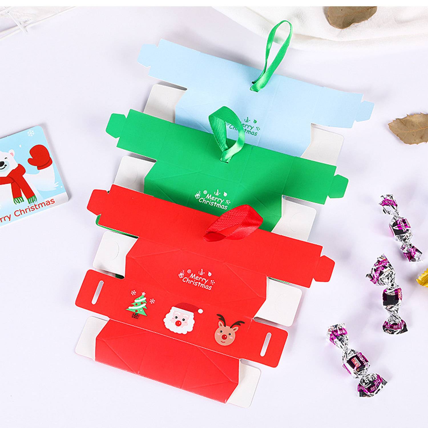 Christmas Foldable and Decorative Printed Holiday Cookie Box 3