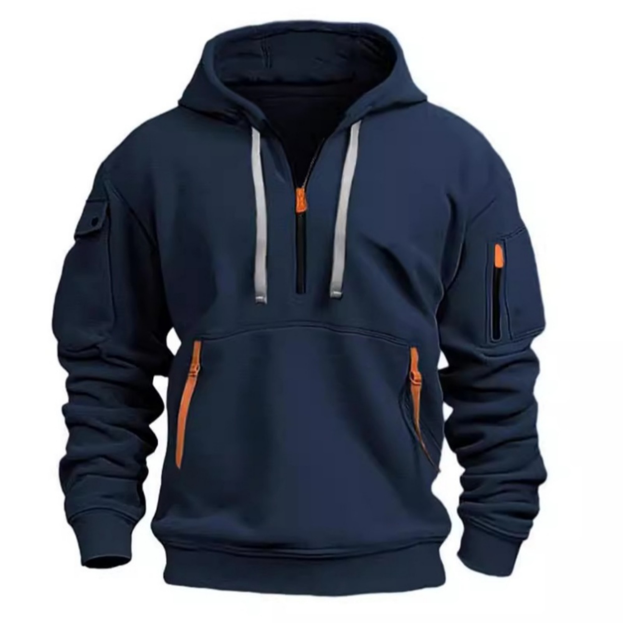 Quarter Zip Pullover With Pockets, custom hoodie or sweatshirt with logo imprint 5