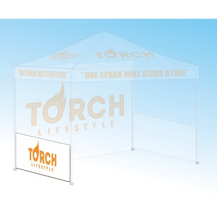 10 Foot Polyester Tent Side Skirt Half Wall 1 Color Print