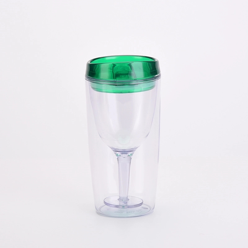 Custom Transparent AS Plastic Insulated Wine Tumbler Cup 3