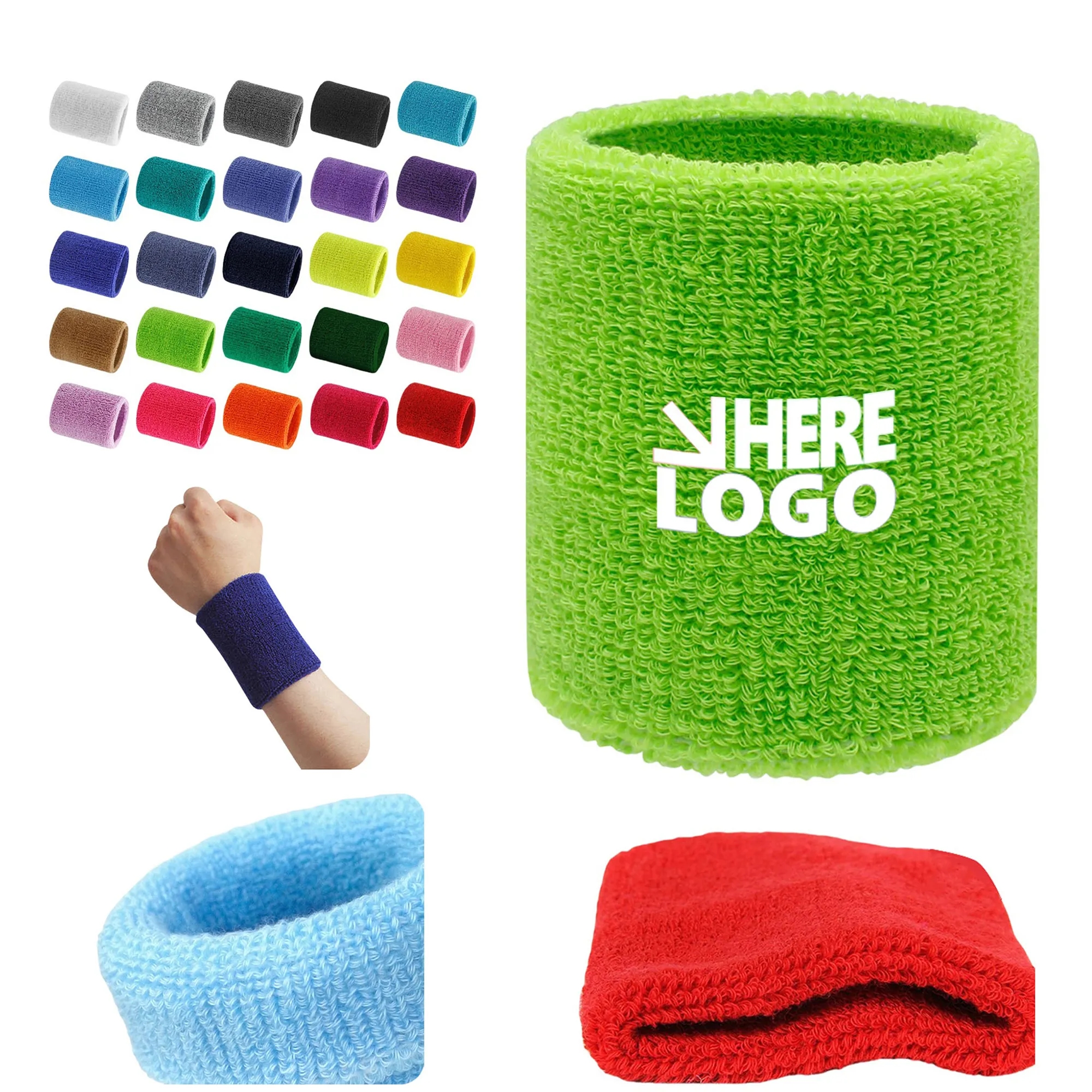 Multi-Color Sports Wristbands Sweatbands 1
