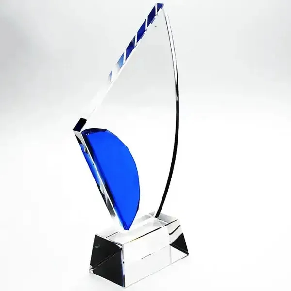 Optical Sailboat Crystal Award Trophy 6