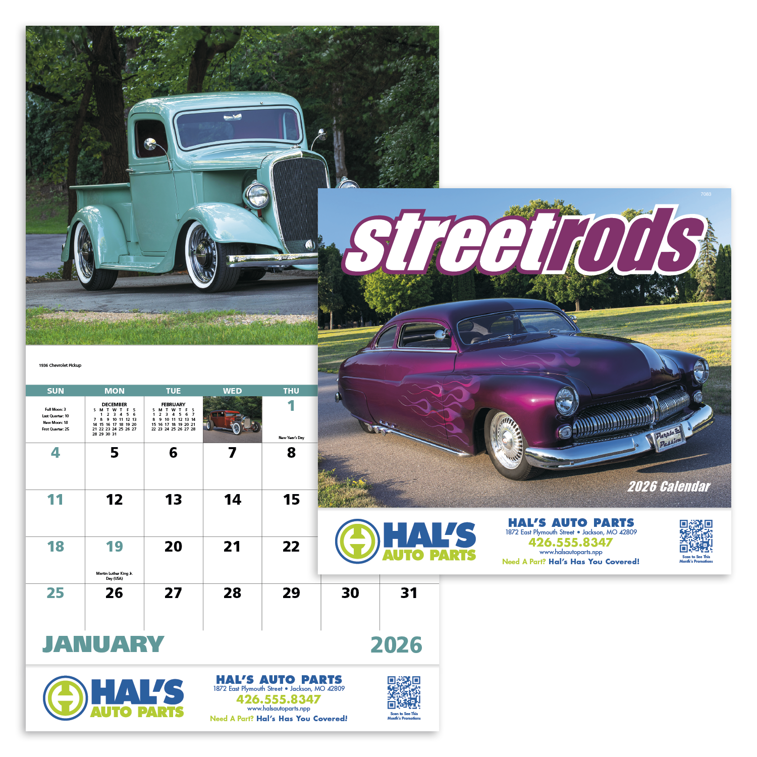 Good Value™ Street Rods - Stapled Calendar 9