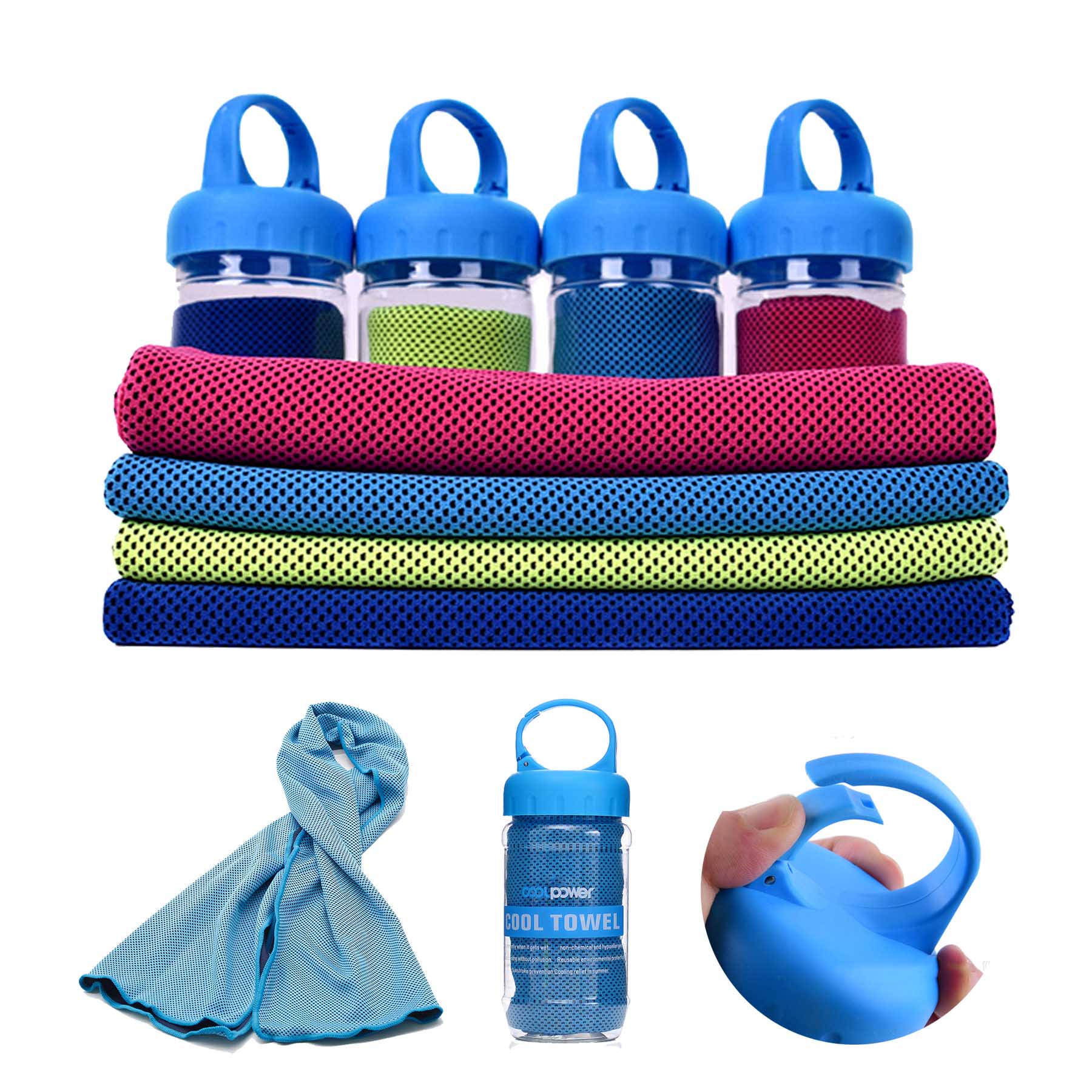 Cooling Towel In Carabiner Case 1