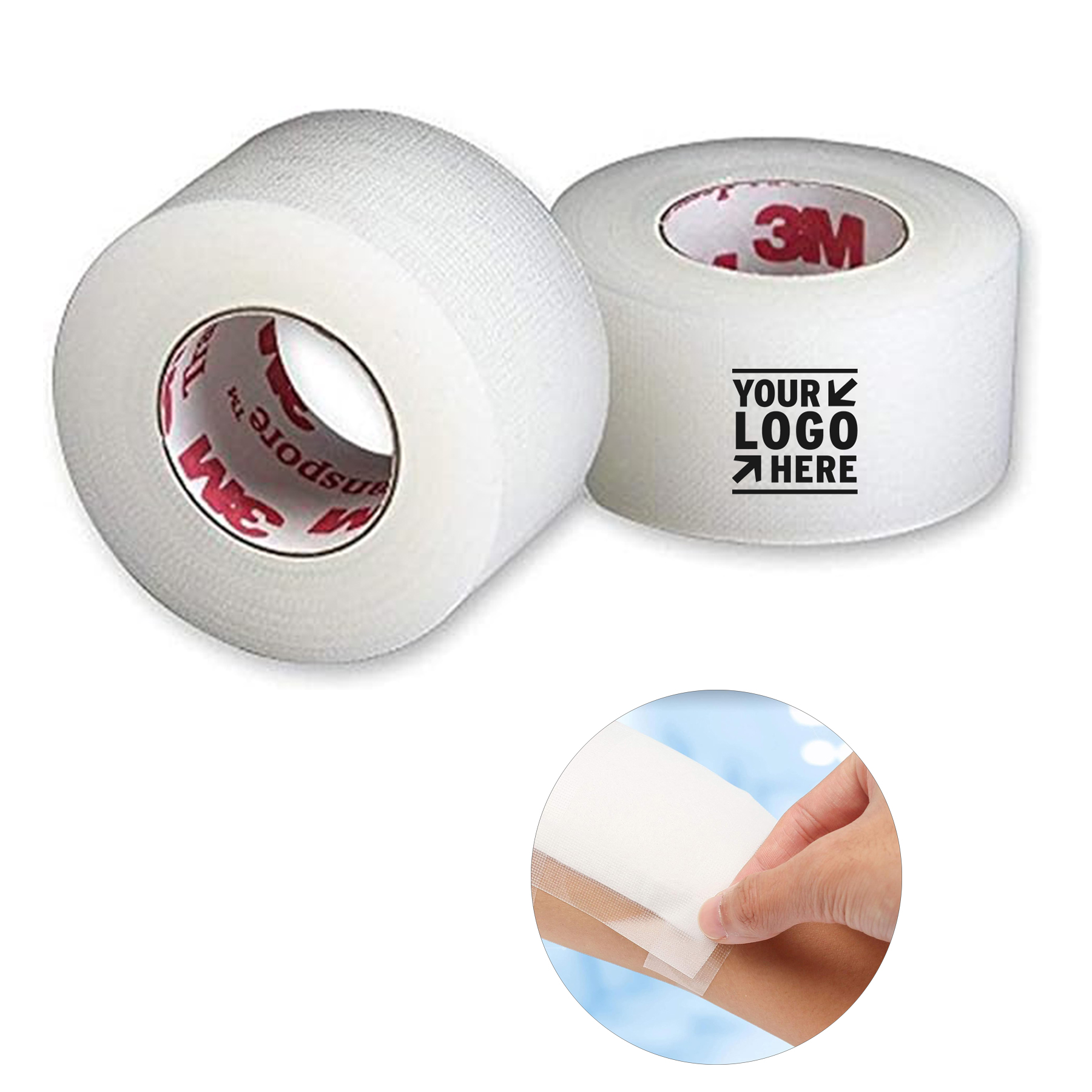 10 Yard 3M Transpore Clear 1 Inch Wide First Aid Tape Roll