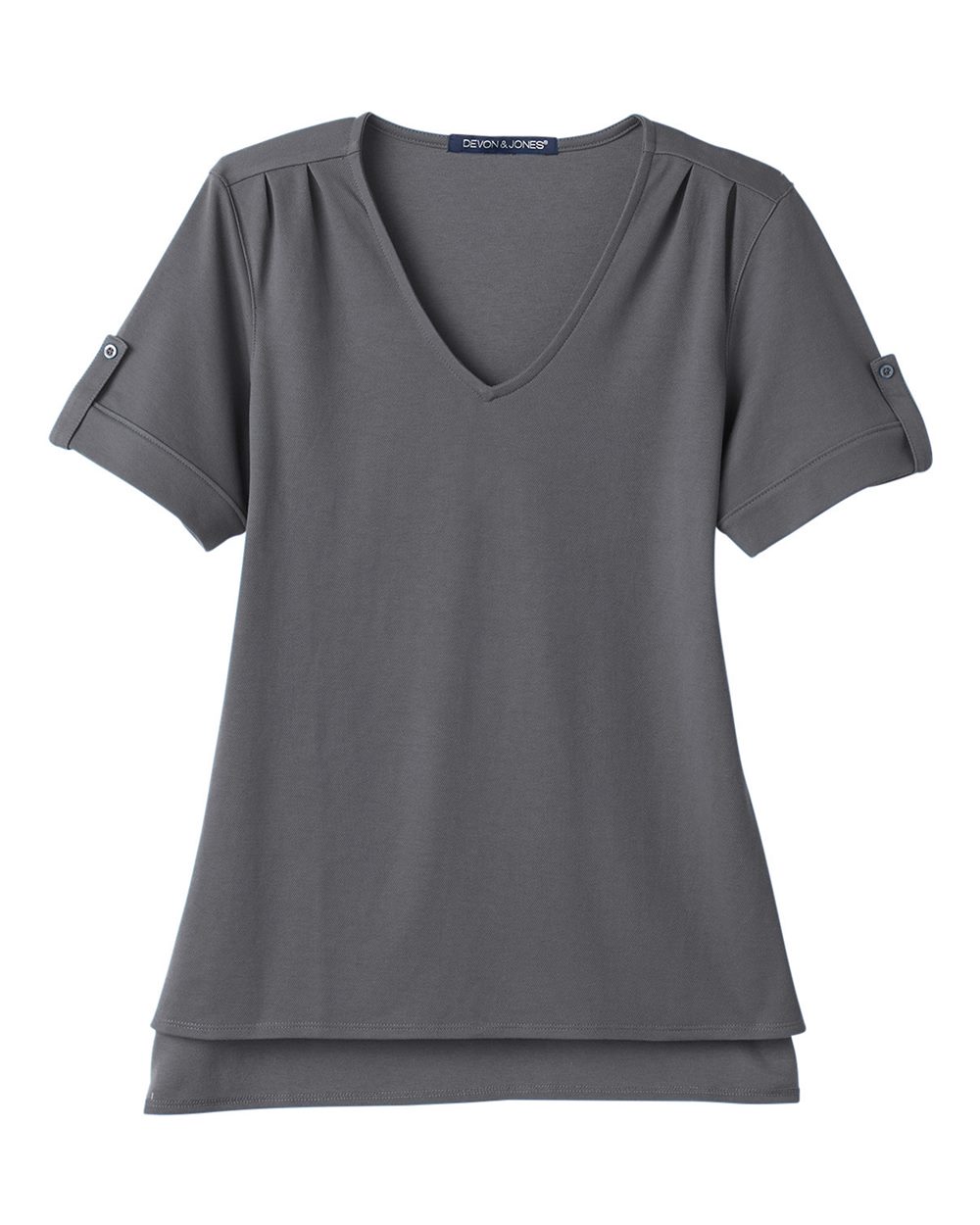 Women's CrownLux Performance® Plaited Rolled Sleeve Shirt - DG20WB 59