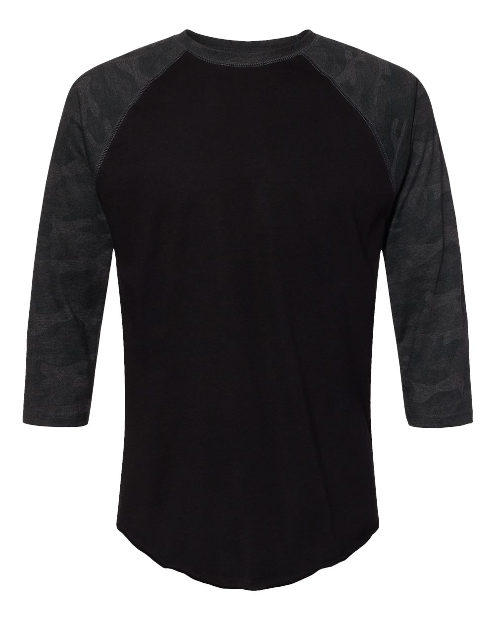 Unisex Baseball Fine Jersey Three-Quarter Sleeve Tee - 6930 70
