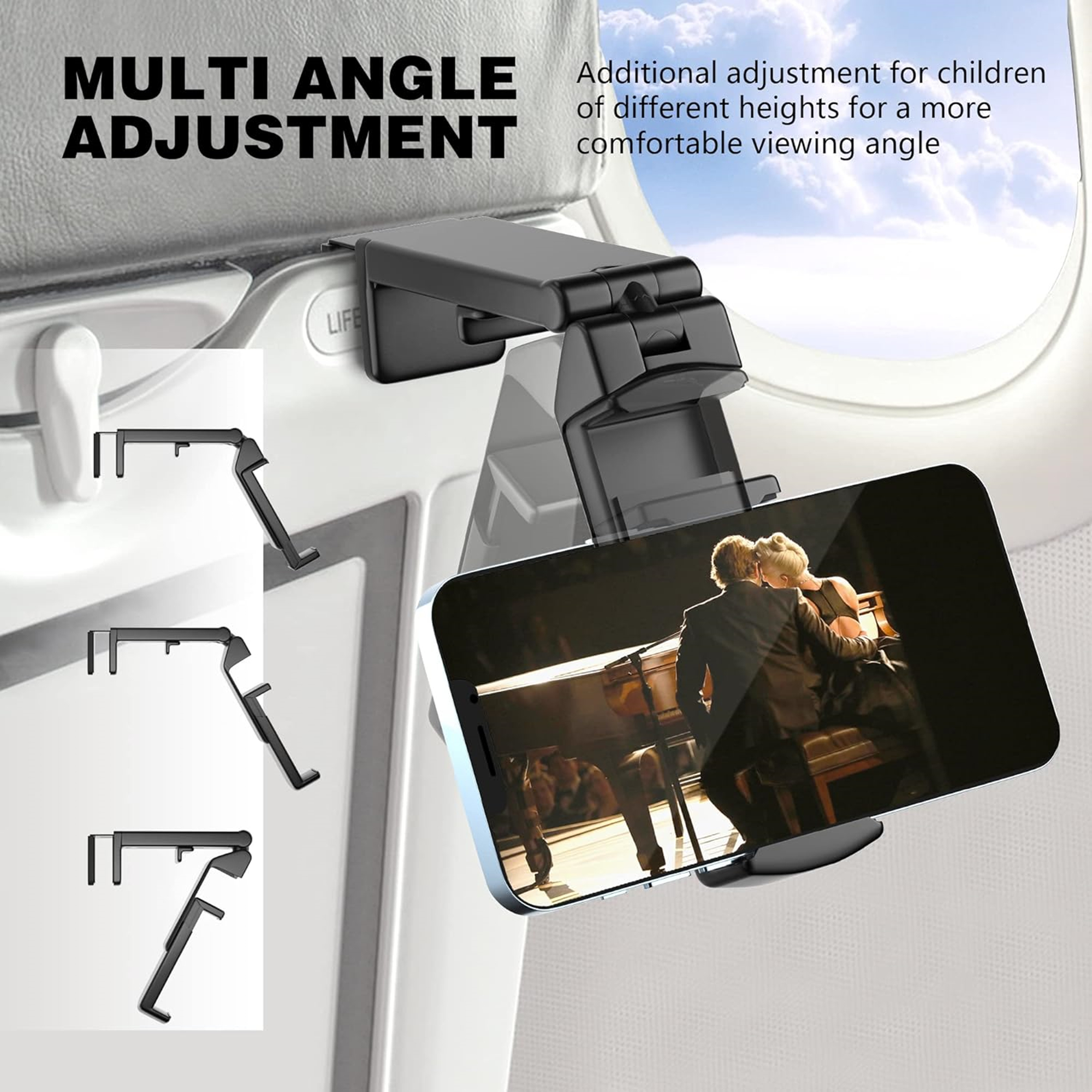 Foldable Phone Holder Mount For In Flight 4