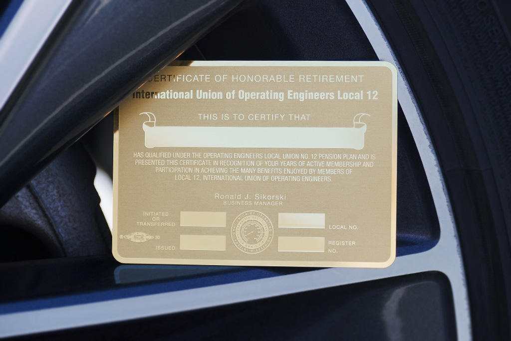 Brass Finish Business Cards 31