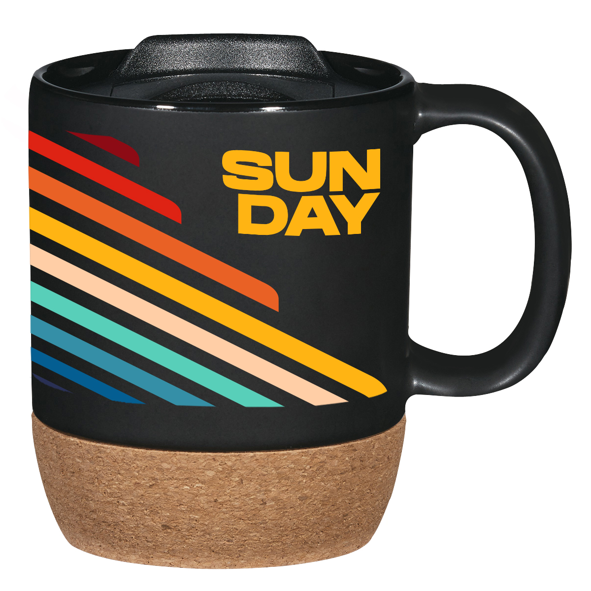 14 Oz. Full Color Cork Base Ceramic Mug 10