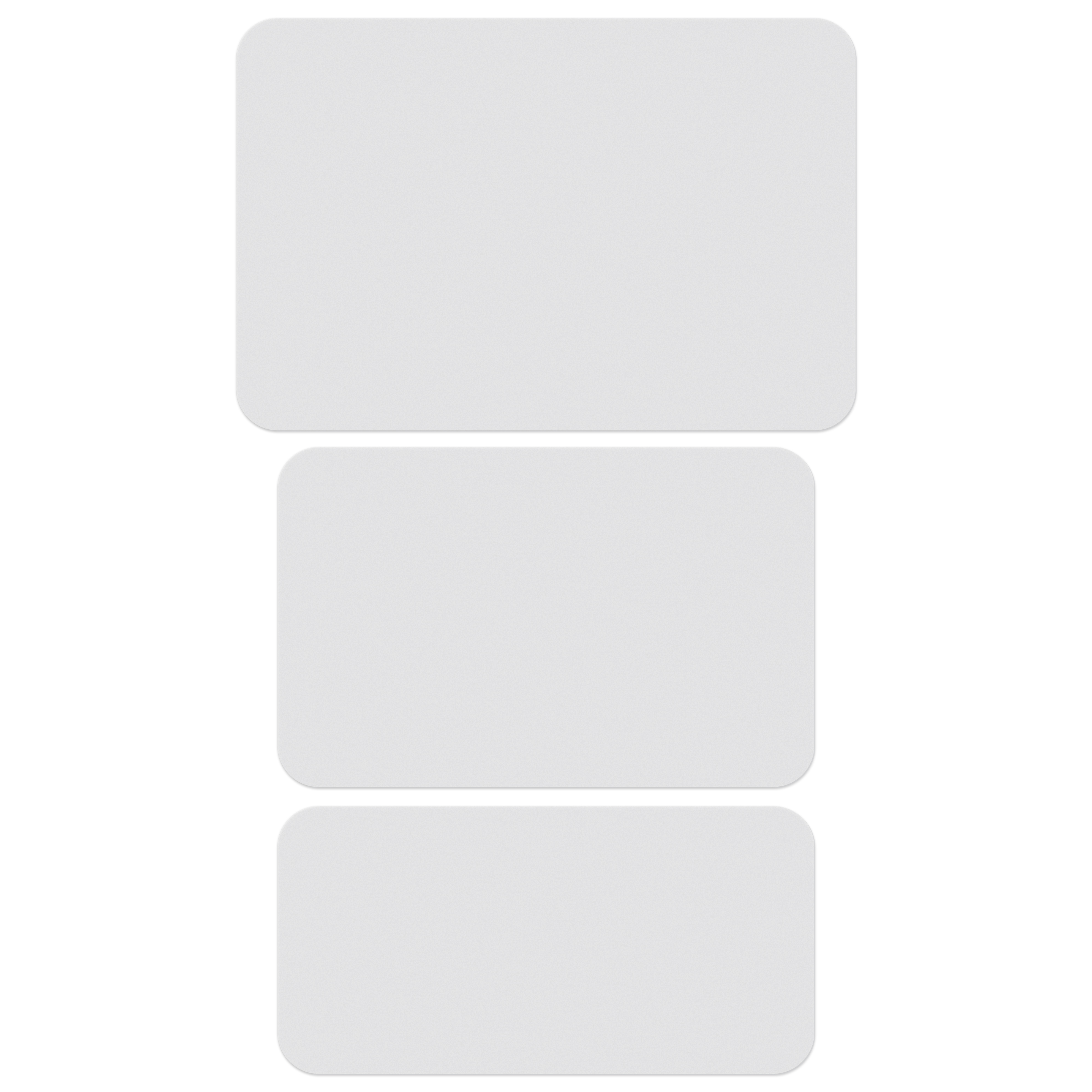 Flexible Cutting Board Set of 3 on FDA approved .030 clear plastic, Screen 2