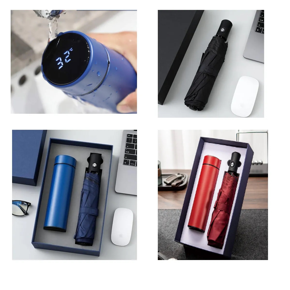 2 In 1 High Quality Umbrella And Thermos Business Gift Set 2