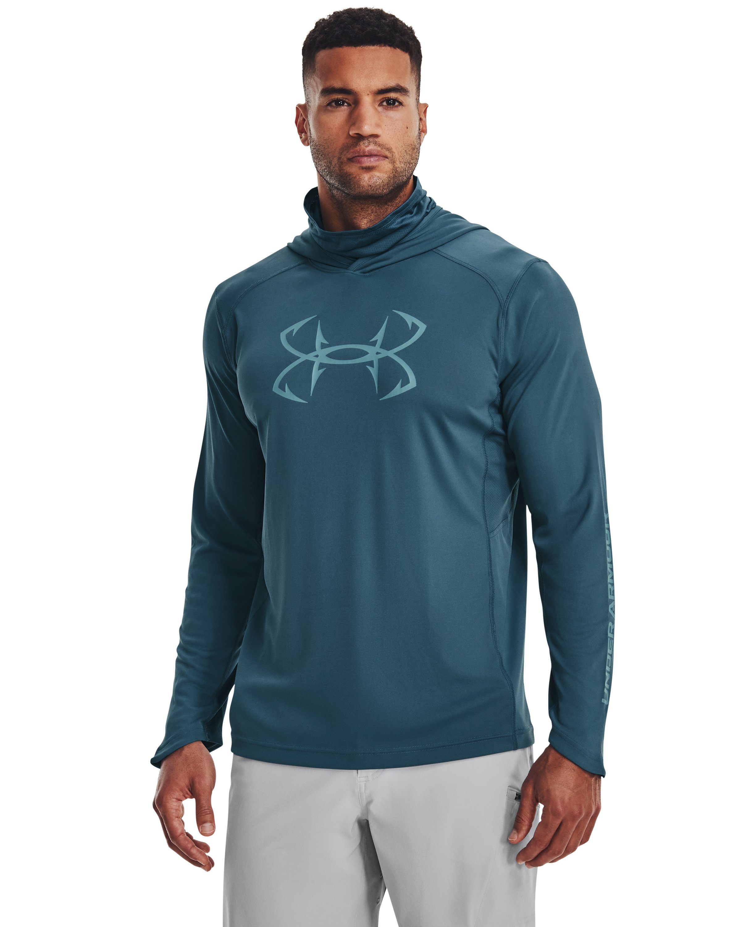 Men's UA Iso-Chill Hook Gaiter Hoodie, custom hoodie or sweatshirt with logo imprint 5