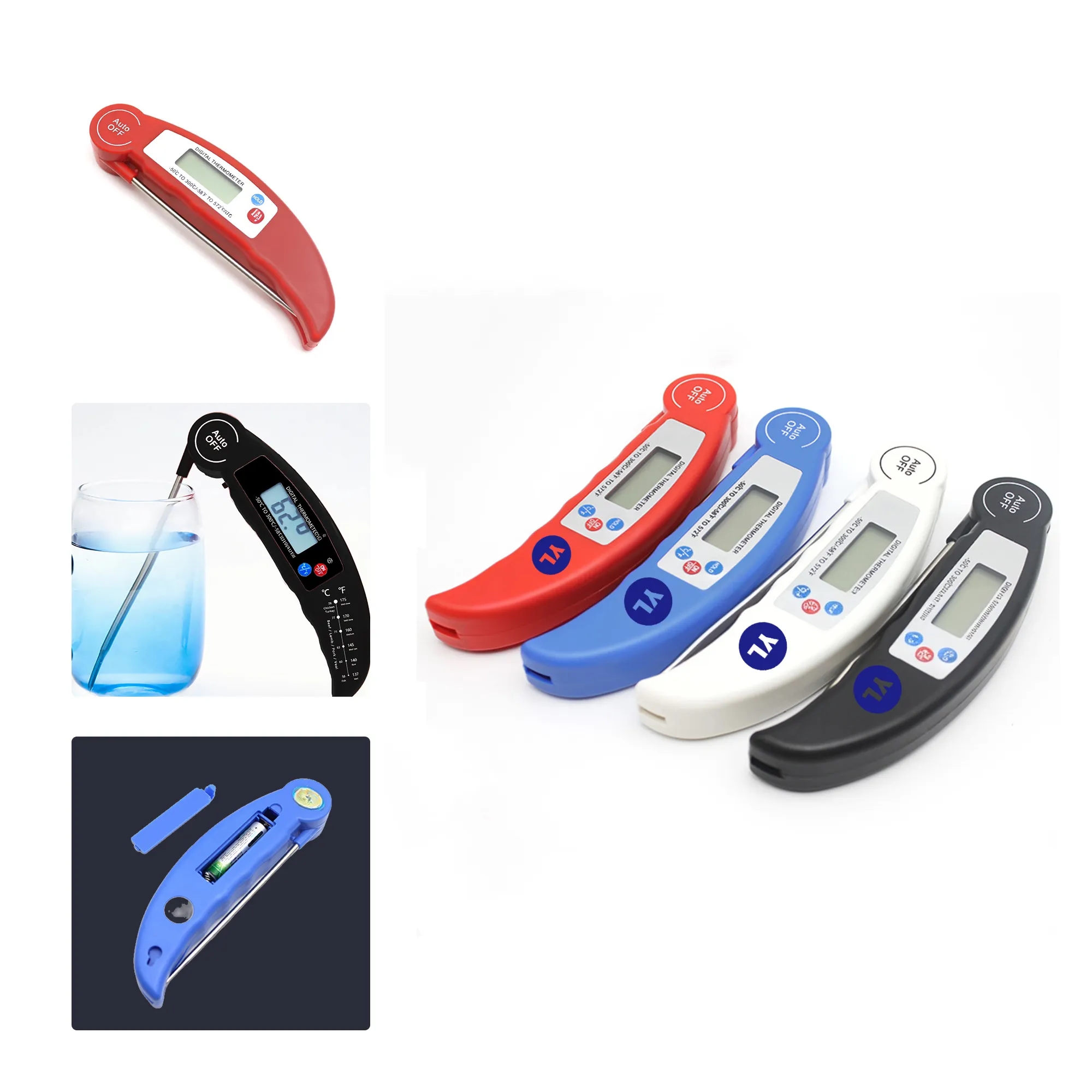 MOQ50 Digital Food Thermometer Probe Kitchen BBQ