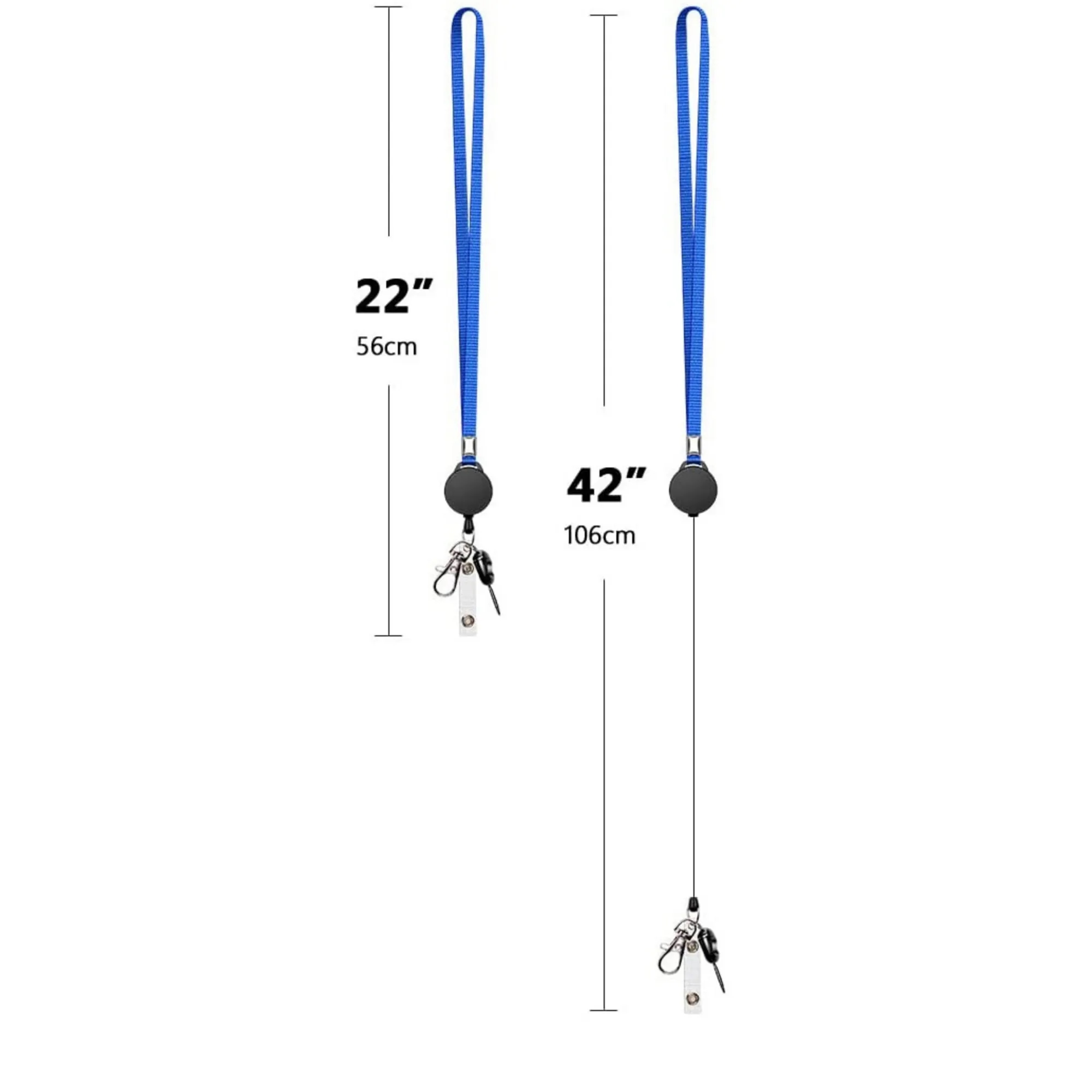 Retractable Keychain Badge Holder with Lanyards 2
