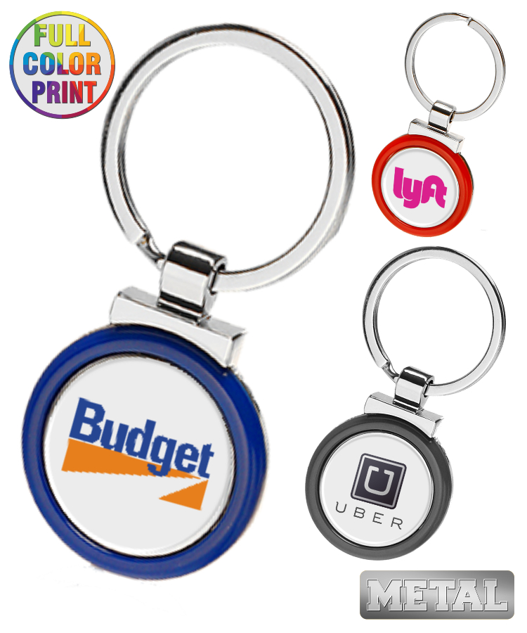 Metal Color Keychain-Full Color Dome 2