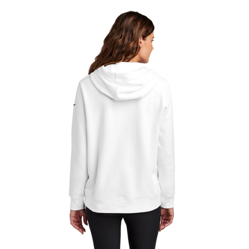 Nike Ladies Club Fleece Sleeve Swoosh Pullover Hoodie 13