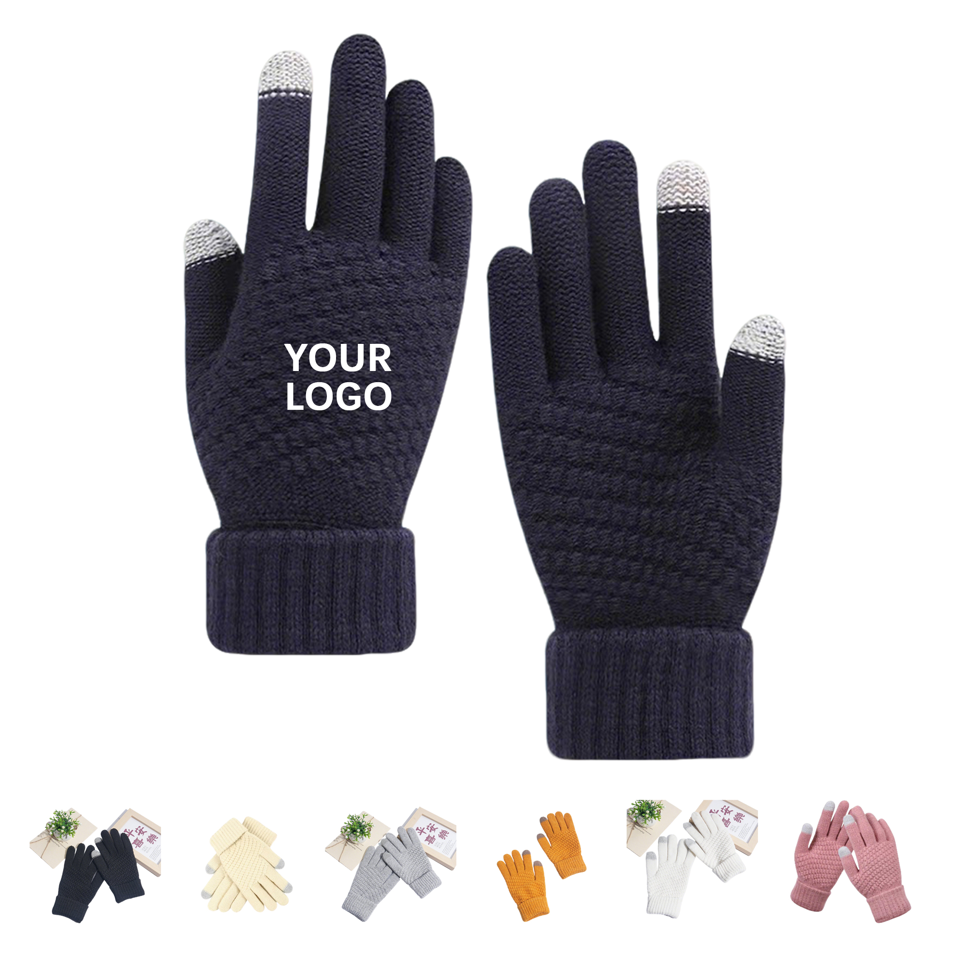 Touchscreen Knit Winter Glove With Soft Lining 7.9" x 4" 3